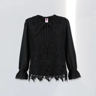 【ILEY 伊蕾】浪漫時尚大蝴蝶結造型雪紡上衣(兩色；M-XL；1223011101) 歷史價格詳細信息