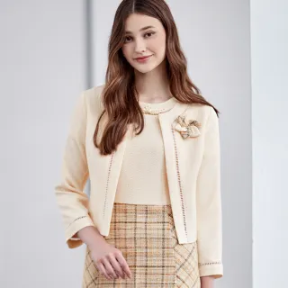 【ILEY 伊蕾】小香織紋繡線拼接高含棉牛仔外套1213018454(藍) 歷史價格詳細信息