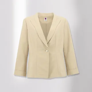 【ILEY 伊蕾】時髦色塊拼接毛呢格紋短版夾克外套1214074020(磚) 歷史價格詳細信息