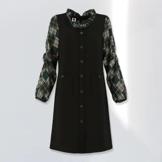 【ILEY 伊蕾】學院風格紋造型剪接垂墜荷葉褲裙(灰色；M-XL；1223422402) 歷史價格詳細信息