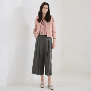 【ILEY 伊蕾】貴氣淑女造型領拼接雪紡絲巾印花上衣1213081024(粉) 歷史價格詳細信息