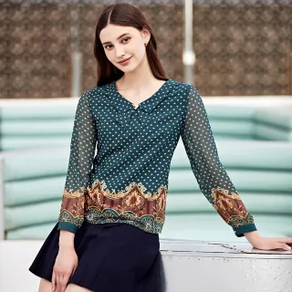 【ILEY 伊蕾】藝術彩漾飾品純棉上衣(白色；M-XL；1233501203) 歷史價格詳細信息