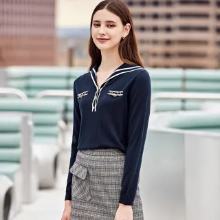 【ILEY 伊蕾】造型星星提織混羊毛針織上衣(桃色；M-2L；1234515008) 歷史價格詳細信息