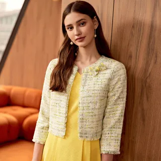 【ILEY 伊蕾】亮采幾何圖案漸層造型七分袖上衣1221281406(深藍) 歷史價格詳細信息