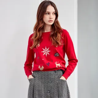 【ILEY 伊蕾】俏麗星星縫珠造型縲縈針織上衣(綠色；M-XL；1231455006) 歷史價格詳細信息