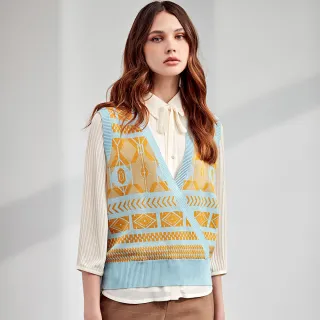 【ILEY 伊蕾】俏皮交叉格紋仿皮草領暗釦鋪棉覆膜布外套(咖色；M-2L；1224014219) 歷史價格詳細信息