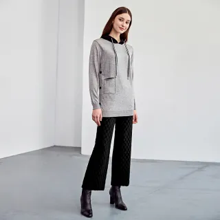 【ILEY 伊蕾】縲縈造型拼接錐形褲(鐵灰；M-2L；1244016633) 歷史價格詳細信息