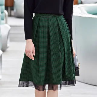 【ILEY 伊蕾】時髦色塊拼接毛呢格紋短版夾克外套1214074020(磚) 歷史價格詳細信息