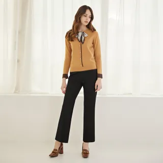 【ILEY 伊蕾】時尚珍珠腰釦俐落修身直筒縲縈褲(黑色；M-2L；1224076532) 價格比較,價格查詢,歷史價格詳細信息