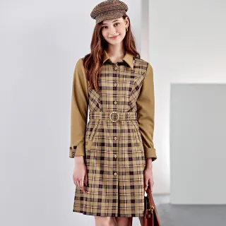 【ILEY 伊蕾】典雅條紋拼接雪紡絲光棉上衣(深藍色；M-2L；1222181202) 歷史價格詳細信息