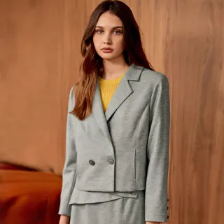 【ILEY 伊蕾】雙排釦造型縲縈毛呢側拉鍊短褲(綠色；M-XL；1224026007) 歷史價格詳細信息