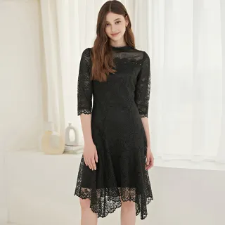 【ILEY 伊蕾】不規則荷葉活片剪裁斜紋A字短褲裙(深藍色；M-XL；1223022414) 歷史價格詳細信息