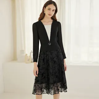 【ILEY 伊蕾】高雅端莊光澤感蕾絲織紋無袖洋裝(粉色；M-XL；1231087017) 歷史價格詳細信息