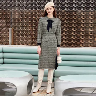 【ILEY 伊蕾】時髦威爾斯格紋造型口袋剪接壓摺裙(深藍色；M-XL；1224022201) 價格比較,價格查詢,歷史價格詳細信息