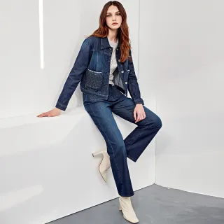 【ILEY 伊蕾】時髦俐落小香金蔥毛呢對勾短版外套(黑色；M-XL；1224014022) 歷史價格詳細信息