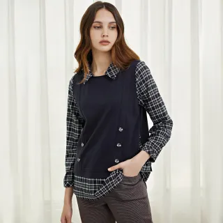 【ILEY 伊蕾】學院風格紋造型剪接垂墜荷葉褲裙(灰色；M-XL；1223422402) 歷史價格詳細信息