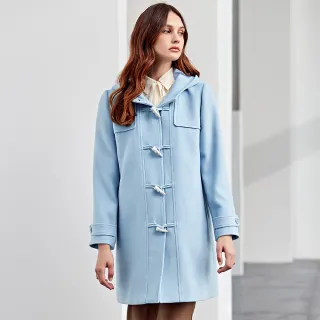 【ILEY 伊蕾】斜紋造型連帽腰帶附收納袋長版羽絨外套(深綠色；M-XL；1224064321) 歷史價格詳細信息