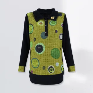 【ILEY 伊蕾】文藝復興絲巾拼接娃娃領針織上衣(杏色；M-XL；1233405002) 歷史價格詳細信息