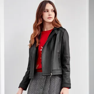 【ILEY 伊蕾】可拆皮草毛領毛料修身外套(淺黃；M-2L；1244314039) 歷史價格詳細信息