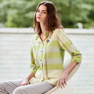 【ILEY 伊蕾】線條感撞色針織上衣(深藍色；M-2L；1234241602) 歷史價格詳細信息