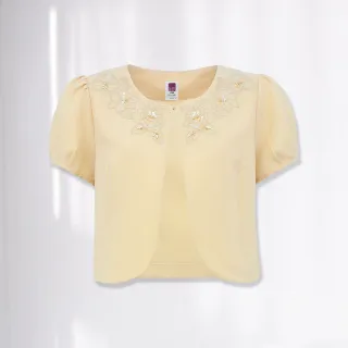 【ILEY 伊蕾】優雅刺繡小花亮片縲縈針織上衣(芥黃色；M-XL；1231455016) 歷史價格詳細信息