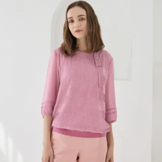 【ILEY 伊蕾】高雅端莊光澤感蕾絲織紋無袖洋裝(粉色；M-XL；1231087017) 歷史價格詳細信息