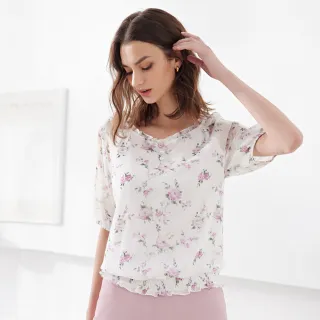 【ILEY 伊蕾】花卉荷葉雪紡洋裝(深藍色；M-XL；1233067414) 歷史價格詳細信息