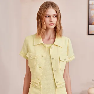 【ILEY 伊蕾】俏麗星星縫珠造型縲縈針織上衣(綠色；M-XL；1231455006) 歷史價格詳細信息