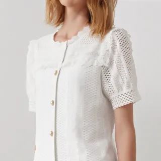 【ILEY 伊蕾】復古時尚條紋造型鈕釦層次襯衫1213211504(深咖) 歷史價格詳細信息