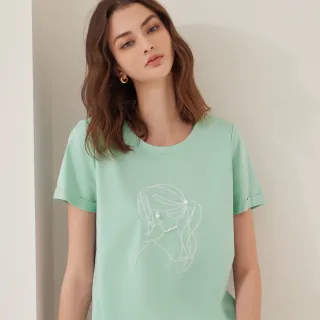 【ILEY 伊蕾】彈性格紋拼接燈籠袖型小口袋上衣1213211002(芥黃) 歷史價格詳細信息