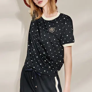 【ILEY 伊蕾】彈性格紋拼接燈籠袖型小口袋上衣1213211002(芥黃) 歷史價格詳細信息