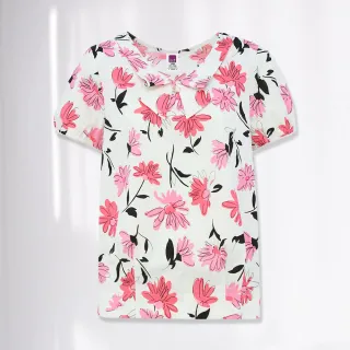 【ILEY 伊蕾】花卉星點抽鬚八分牛仔小直筒褲(白色；M-XL；1233338615) 歷史價格詳細信息