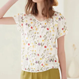 【ILEY 伊蕾】彈性格紋拼接燈籠袖型小口袋上衣1213211002(芥黃) 歷史價格詳細信息