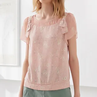 【ILEY 伊蕾】浪漫時尚大蝴蝶結造型雪紡上衣(兩色；M-XL；1223011101) 歷史價格詳細信息