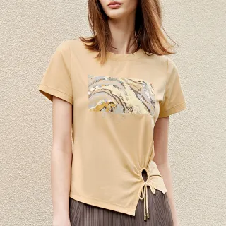 【ILEY 伊蕾】時尚珍珠腰釦俐落修身直筒縲縈褲(黑色；M-2L；1224076532) 歷史價格詳細信息