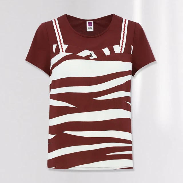 【ILEY 伊蕾】簡約質感撞色織帶縲縈上衣(兩色；M-XL；1232011442) 價格比較,價格查詢,歷史價格詳細信息