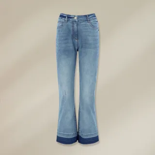 【ILEY 伊蕾】時尚珍珠腰釦俐落修身直筒縲縈褲(黑色；M-2L；1224076532) 歷史價格詳細信息