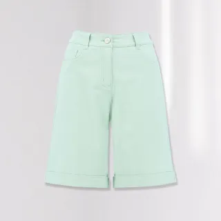 【ILEY 伊蕾】粉彩色系反摺五分牛仔棉質褲(淺綠色；M-XL；1232338503) 價格比較,價格查詢,歷史價格詳細信息