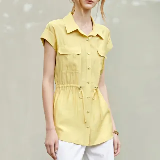 【ILEY 伊蕾】率性造型車線腰部鬆緊抽繩牛仔褲(藍色；M-2L；1223338602) 歷史價格詳細信息