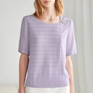 【ILEY 伊蕾】柔美花兒印花條紋蕾絲造型上衣1213071879(粉) 歷史價格詳細信息