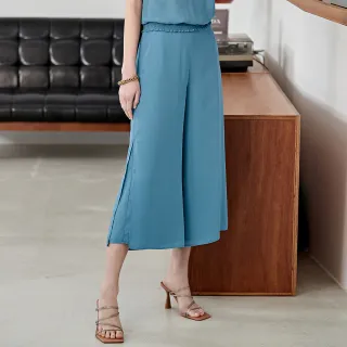 【ILEY 伊蕾】休閒都會縲縈寬直筒褲(淺紫色；M-XL；1241026708) 歷史價格詳細信息