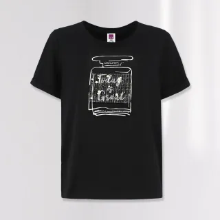 【ILEY 伊蕾】小香貼布燙金質感印花高含棉上衣(黃色；M-XL；1223071224) 歷史價格詳細信息