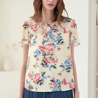 【ILEY 伊蕾】雪紡七分袖造型上衣(深藍；L-3L；1243181103) 歷史價格詳細信息