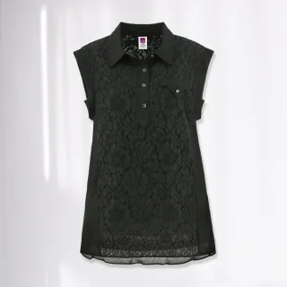 【ILEY 伊蕾】重工蕾絲假兩件式上衣(白色；M-2L；1232071880) 歷史價格詳細信息