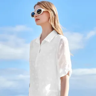 【ILEY 伊蕾】波浪織紋混羊毛V領針織上衣(紅色；M-XL；1234175006) 歷史價格詳細信息