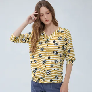 【ILEY 伊蕾】文藝復興絲巾拼接娃娃領針織上衣(杏色；M-XL；1233405002) 歷史價格詳細信息