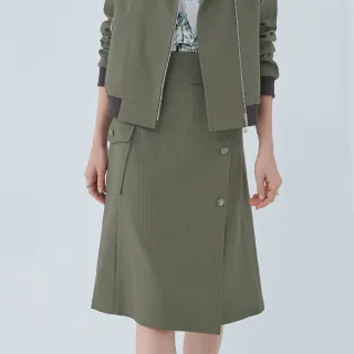 【ILEY 伊蕾】菱格織紋縲縈窄管長褲(深綠色；M-XL；1233026311) 歷史價格詳細信息