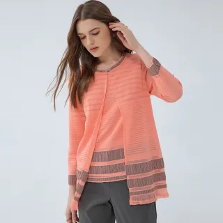 【ILEY 伊蕾】撞色鍊條提織針織上衣(黑色；M-2L；1234405003) 歷史價格詳細信息