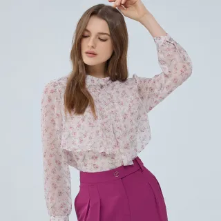 【ILEY 伊蕾】活潑小刺蝟緹花造型修身針織上衣1214075007(灰/紅) 歷史價格詳細信息