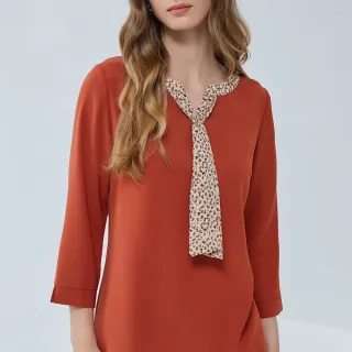 【ILEY 伊蕾】雪紡七分袖造型上衣(深藍；L-3L；1243181103) 歷史價格詳細信息